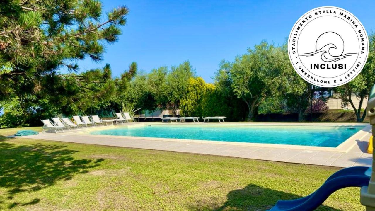Viva3 - Numana, Ampio Trilocale In Villa Con Piscina المظهر الخارجي الصورة