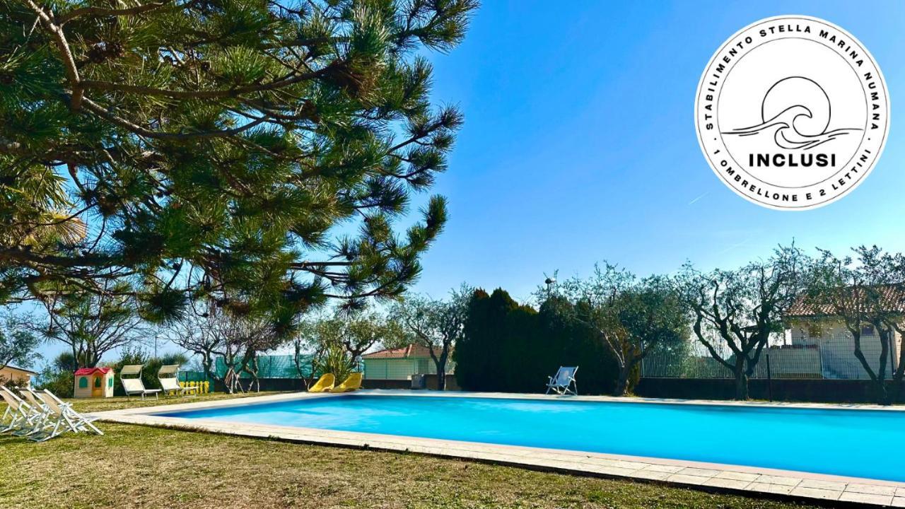 Viva3 - Numana, Ampio Trilocale In Villa Con Piscina المظهر الخارجي الصورة
